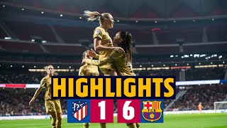 💥 ATLÉTICO MADRID 16 BARÇA WOMEN I Liga Iberdrola 💥 [upl. by Mcallister]