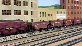 Lehigh Valley F3’s on the basement RR [upl. by Eduard]