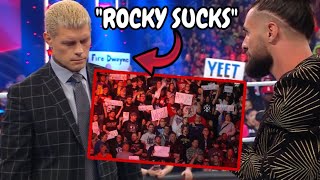 ROCKY SUCKS CHANTS AS WeWantCody TAKES OVER WWE RAW [upl. by Jarad695]