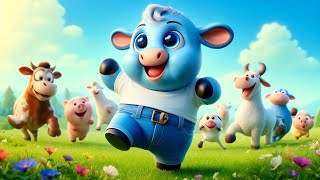 The Little Blue Cow  Kids Song  Favorite Childrens Song [upl. by Reifel]