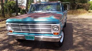 1969 Ford F250 360 V8 Camper Special survivor [upl. by Adnileb]