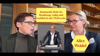 ALICE WEIDEL  Flammende Rede im Bundestag sachliches Interview bei Roger KöppelWeltwoche [upl. by Riplex598]