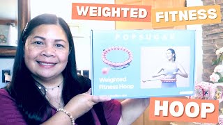 Im OBSESSED with this Weighted Fitness Hula Hoop from Walmart [upl. by Eserehc]