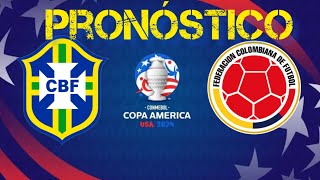 Pronóstico Colombia vs Brasil Copa América 2024 [upl. by Briano910]