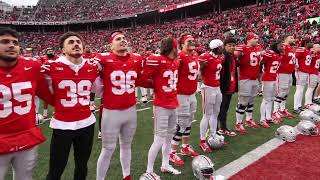 Buckeyes players and fans sing quotCarmen Ohioquot after big win over Indiana [upl. by Earla]