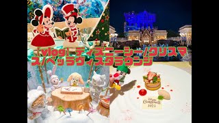 【vlog】ディズニーシークリスマスフードベッラヴィスタラウンジオチェーアノビリーヴ [upl. by Dustan]