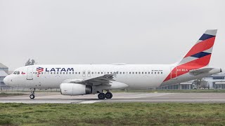 Airbus A320233 quotLATAM Airlines quot Bandera Chilena Livery quot Take Off Santiago de Chile Airport [upl. by Reames]