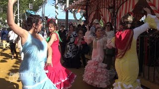 Sevillanas en el Albero Feria de Sevilla 2018 [upl. by Serg478]