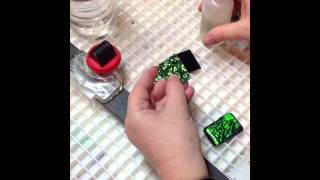 how to make a fused glass dichroic pendant [upl. by Jepson]