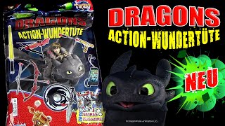 DreamWorks Dragons  HTTYD  Action Wundertüte 124  2 Extras  2 Magazine  Was ist drin [upl. by Noneek]