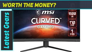 MSI G27C4 E2 27quot Gaming Monitor Review  170Hz 1ms FreeSync Premium [upl. by Anerual]