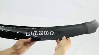 Mazda 3 Hood Deflector Bonnet Protector Bug Shield Guard [upl. by Lenod]