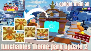 LIVETOPIA LUNCHABLES THEME PARK UPDATE 2  NEW SECRET  UPDATE 140  Livetopia Roleplay Roblox [upl. by Iman]