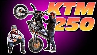 impenna da ferma  KTM 250 2t Motard [upl. by Stroup]