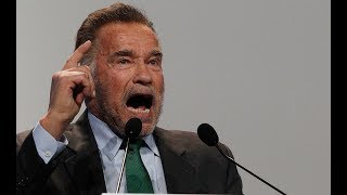 KLIMAGIPFEL IN KATTOWITZ Arnold Schwarzenegger keilt gegen Trump [upl. by Kcirdorb]