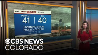 Colorado weather Snow gradually clears Saturday [upl. by Oicneconi779]