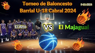 🏀El Alto vs El Majagual Torneo de Baloncesto Barrial U18 CabralBarahona 2024 Juego Completo🏀 [upl. by Retsbew33]