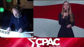 2021 CPAC National Anthem MAGA version [upl. by Isborne254]