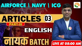 Articles3  English for Airforce Navy ICG  Airforce English Class  Airforce english syllabus [upl. by Llener211]