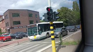 De Lijn MAN Lions City sur la ligne 141 entre Edegem Hof ter Linden et Borsbeek Kerkhof [upl. by Newfeld580]