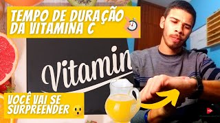 Qual o tempo de duração da vitamina C Quanto de Vitamina C se perde ao abrir um suco de laranja [upl. by Annaert]