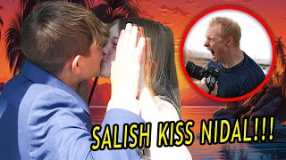 Salish Matter KISS Nidal 🥹 Jordan Matter is MAD 😡  Amazing Quiz [upl. by Bolan]