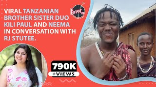 Exclusive chat with Kili Paul and Neema  the viral duo from Tanzania  RJ Stutee  Fever FM [upl. by Atinehc]