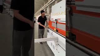 LM05 aluminum wood universal fully automatic linear edge banding machine edgebanding edgebander [upl. by Domenico341]