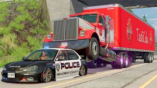 Police Car Chases 66  BeamNG DRIVE  SmashChan [upl. by Crofoot]