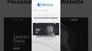 How to make Personal Portfolio HTML CSS and JavaScript  personal Website [upl. by Eesac]