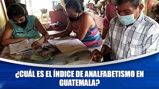 ¿Cuál es el índice de analfabetismo en Guatemala [upl. by Aiki]