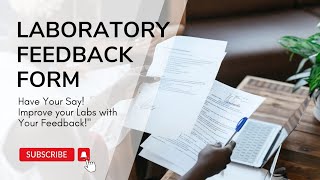 Laboratory Feedback formNABHAACNABLPROMPREMNABH 5th edition [upl. by Yasui438]