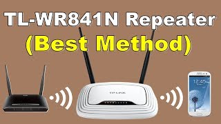 TPLink TLWR841N Repeater Setup BestMethod  كـ ربيتر WR841N أفضل طريقة لإعداد راوتر [upl. by Haidebej618]