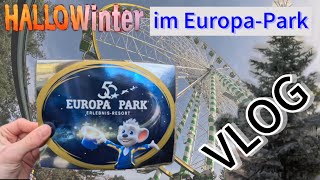 Ein weihnachtlicher Hallo Winter Tag im EuropaPark Ein Mix aus Halloween und Weihnachten Vlog [upl. by Earb]