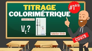 Titrage colorimétrique pour trouver une quantité de matière  première physique chimie [upl. by Claudina678]