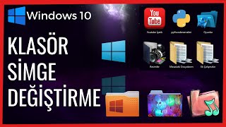 MASAÜSTÜ SİMGE DEĞİŞTİRME  KLASÖR SİMGESİ DEĞİŞTİRME  WINDOWS 10  2023 [upl. by Attebasile]