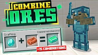 COMBINE ORES Addon enhances Your Minecraft Survival [upl. by Lorinda]