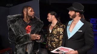 Young Bucks Swerve Strickland backstage promo AEW Dynamite May 22 2024 [upl. by Kokaras]