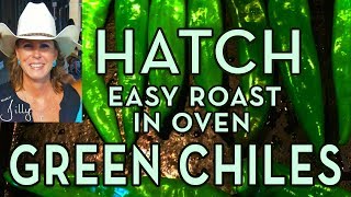 How to Roast Hatch Green Chiles in Oven and Freeze Green Chiles [upl. by Aititil]