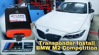 BMW M2 MyLaps Transponder Install  MyLaps TR2  2021 M2 Competition [upl. by Netti]