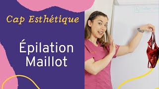 CAP Esthétique 2021  protocole pour lépilation du maillot [upl. by Eelytsirk320]