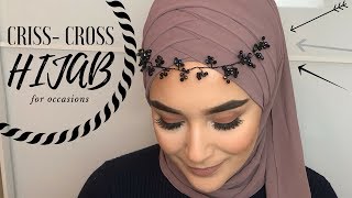 Criss Cross Hijab Style I Occasional [upl. by Carmelle]