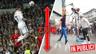 CRISTIANO RONALDO HEADER CHALLENGE😱 IN PUBLIC  Billy Wingrove amp Jeremy Lynch [upl. by Ayeki]