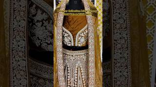 Designer Collection bridal lehenga gold colour velvet bridal lehenga chickpet bangalore wedding [upl. by Thisbe]