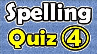 Spelling Quiz 4  ForB English Lesson [upl. by Tireb]