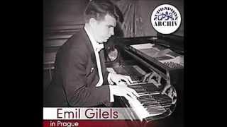 Emil Gilels Beethoven Piano Concerto No5 Op73 in E flat major Kurt Sanderling 1958 Prague [upl. by Nnaillij]