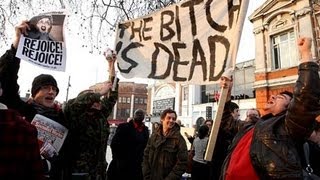 Margaret Thatchers death celebrated in Brixton [upl. by Eca]