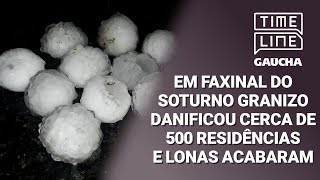 Prefeito de Faxinal do Soturno relata a situação do município após chuvas e granizo Timeline Gaúcha [upl. by Fitting815]