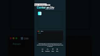 How to Center a Div in CSS with Grid amp Flexbox  Quick Tutorial shorts cssgrid css tips coding [upl. by Kyte]