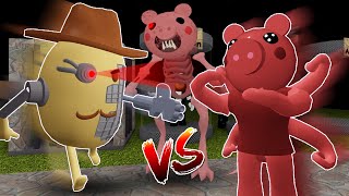 ROBLOX CYBORG MR P VS PARASITE PIGGY [upl. by Drawyeh]